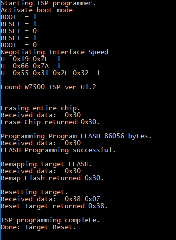 W7500P_ISP_successful