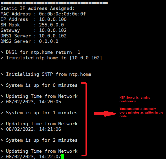 1- NTP Run continously