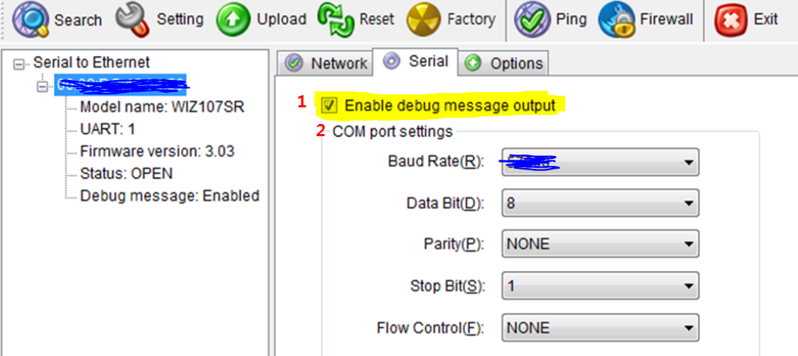 WIZ107SR_settings_Debug_mode