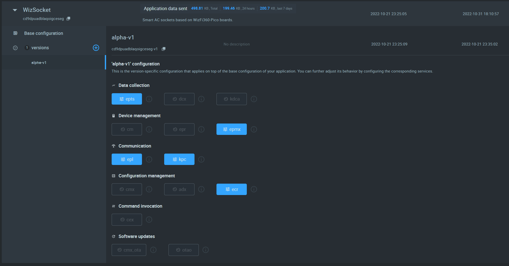 Select version-specific configuration