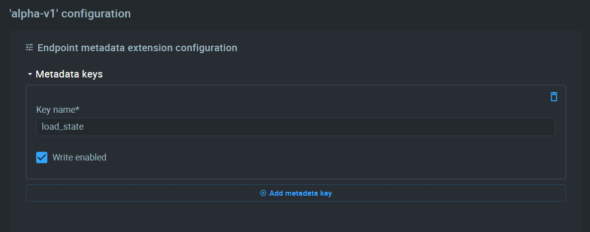 Add a new metadata key to the EPMX