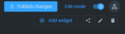 Click Add widget
