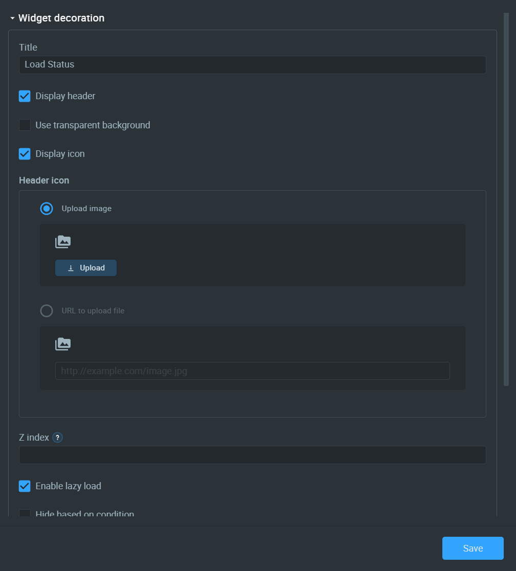 Widget decoration