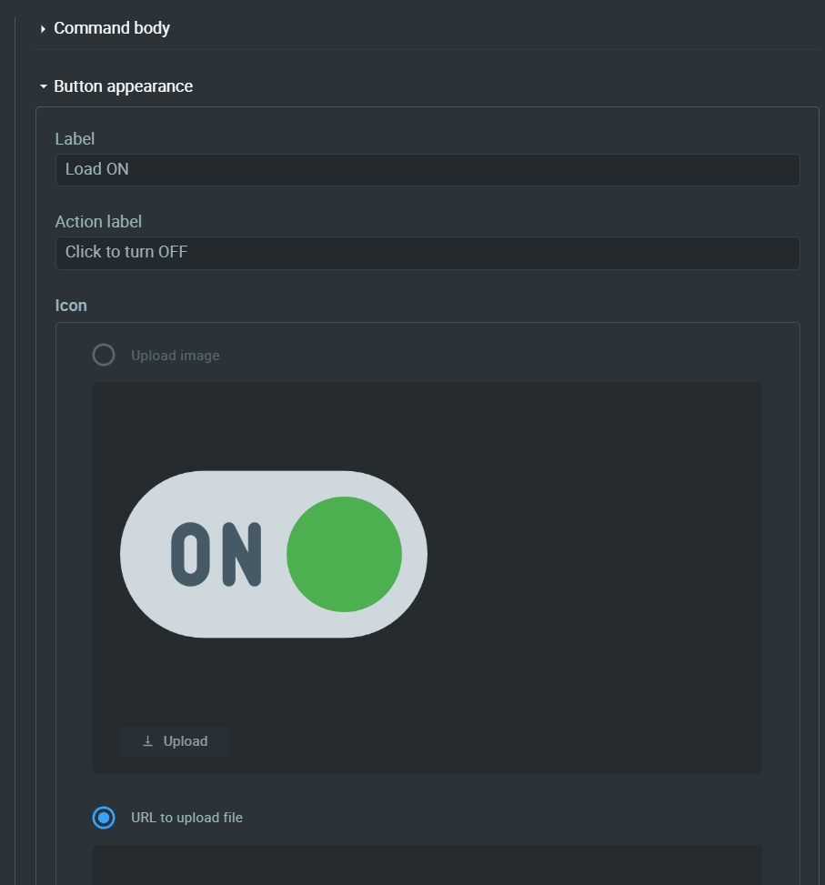 Set the appearance of the first condition