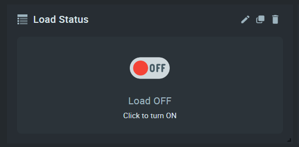 Load Status widget