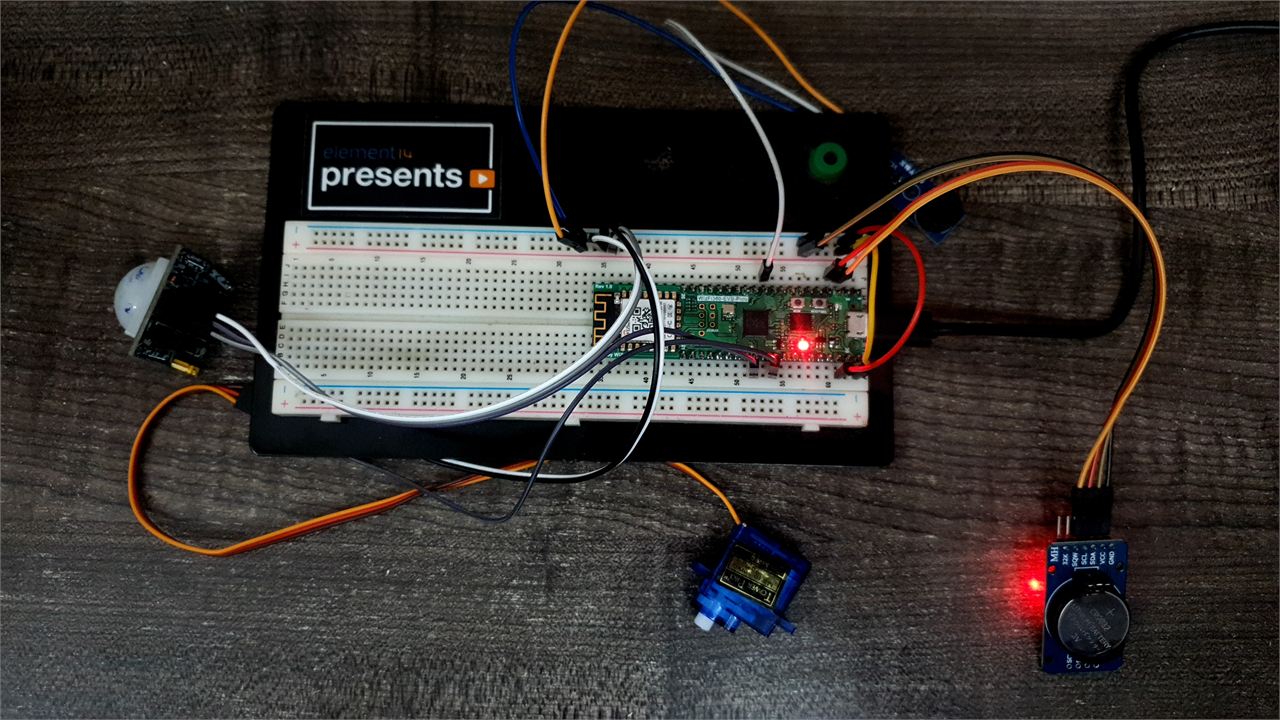 Opensource Pet Feeder using WizFi360-EVB-Pico