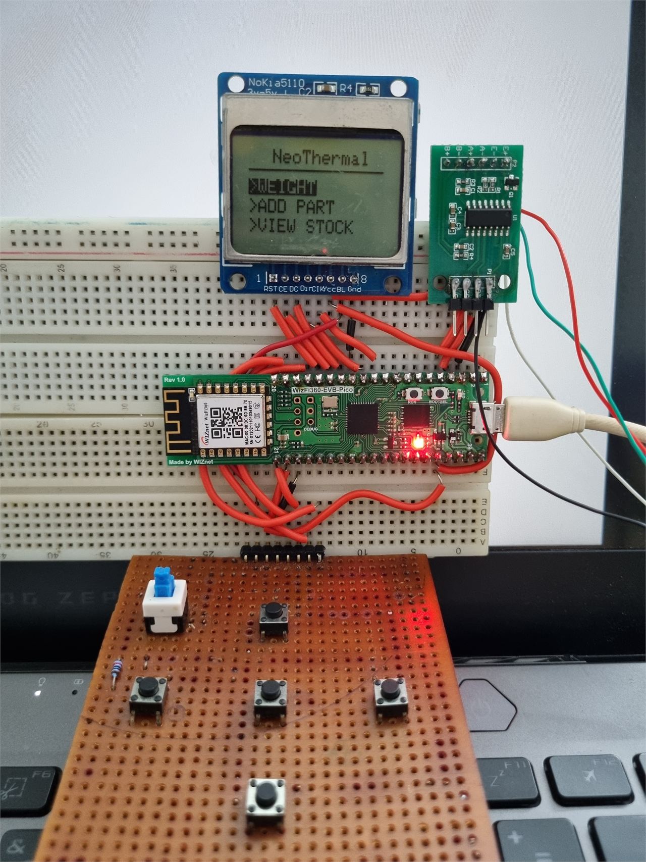 Pictures and Video demonstration of breadboard prototype: