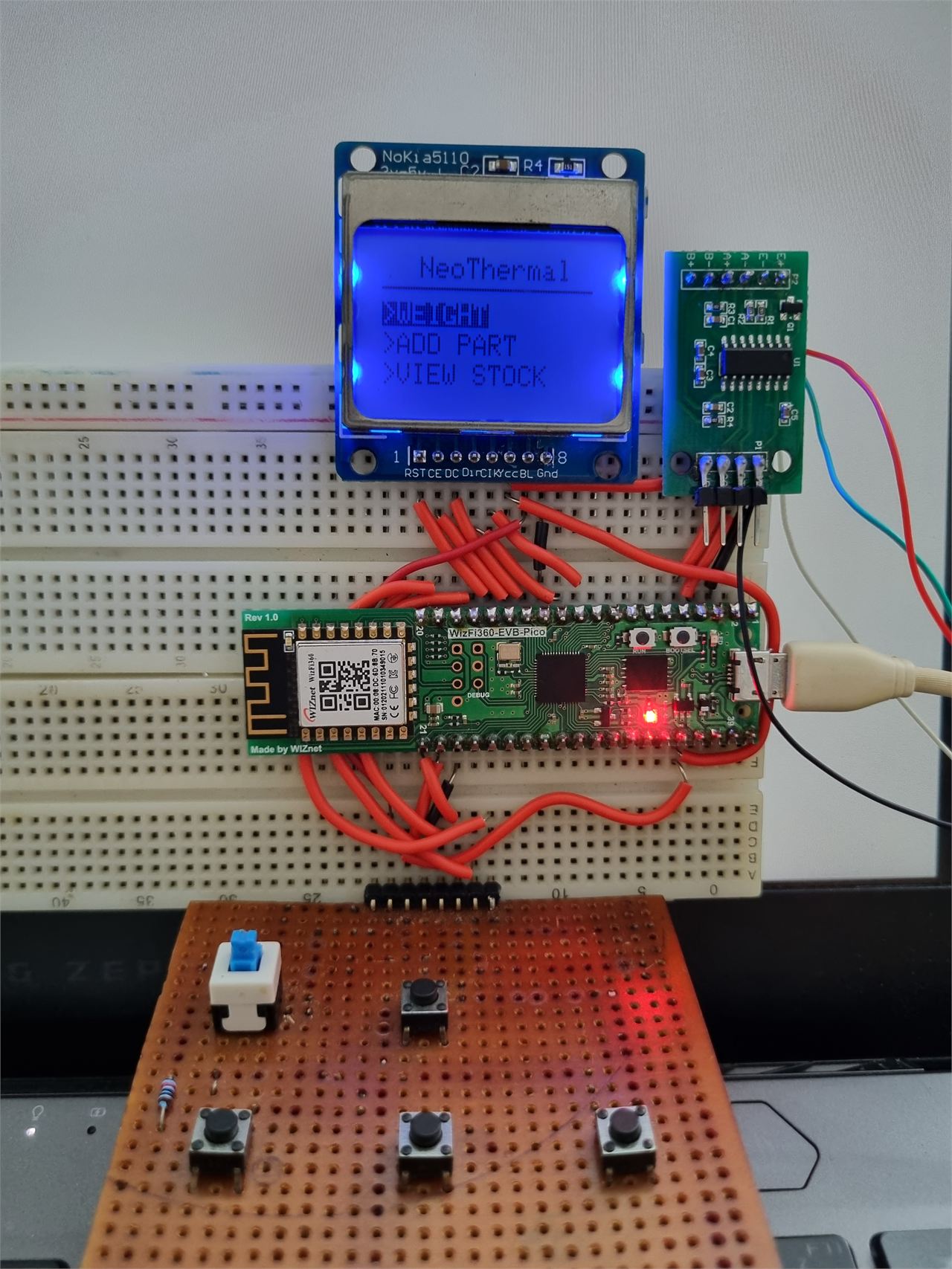Pictures and Video demonstration of breadboard prototype: