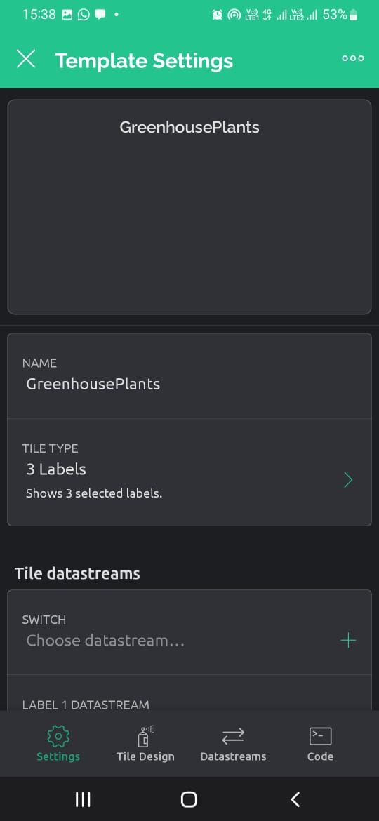 Greenhouse Plants Monitoring, Blynk Code