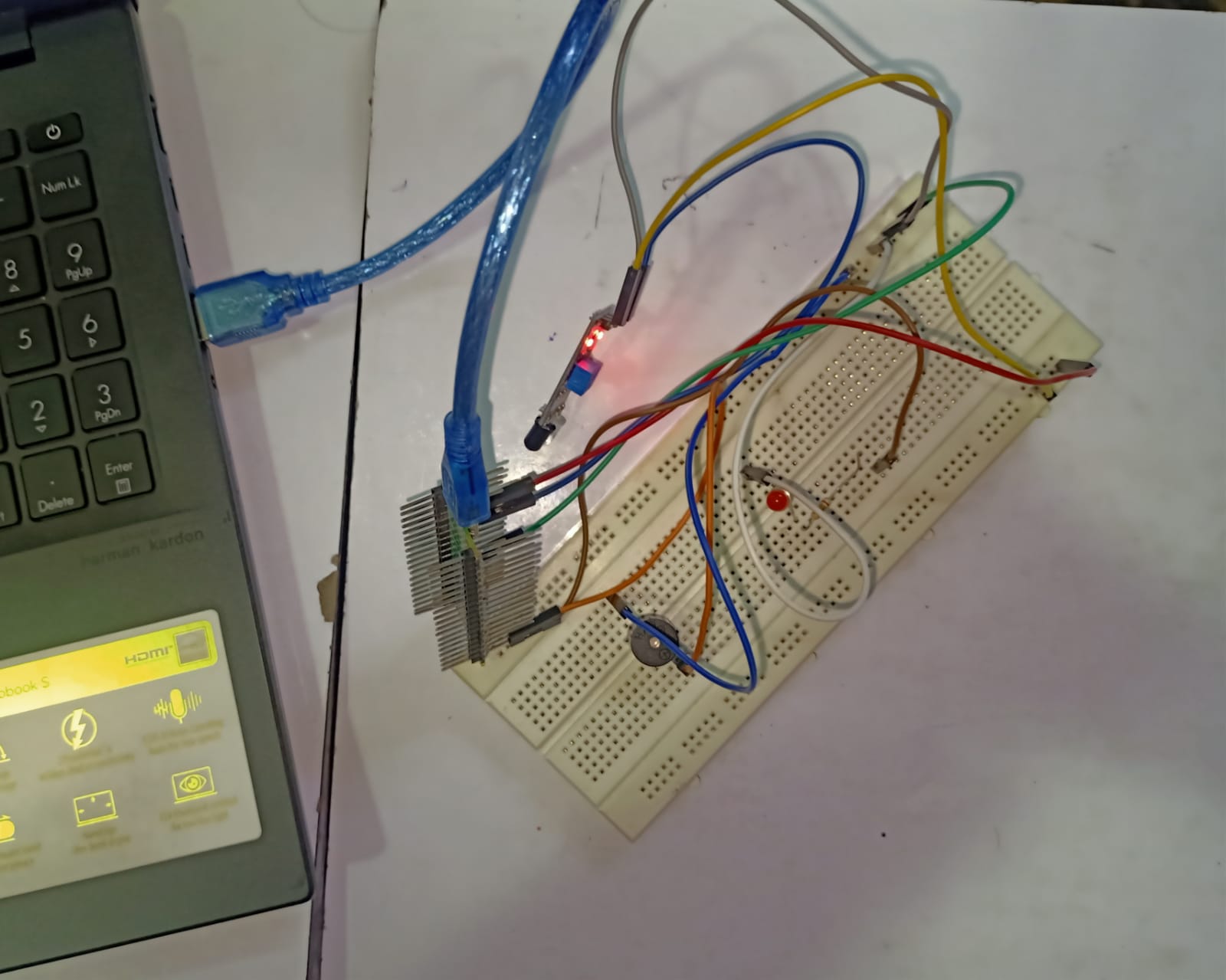 Burglar/Intruder Alarm Using Wizfi-360 EVB Pico, Circuit Diagram:-