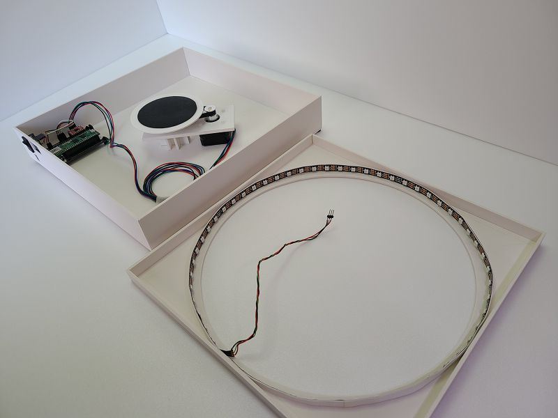 WiFi controlled display turntable, Hardware
