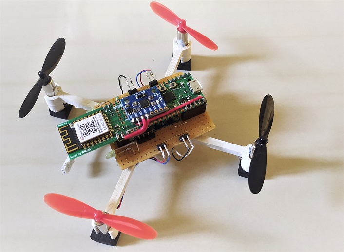 WizFi360-EVB-PICO based Smart phone controlled micro drone for STEM Education