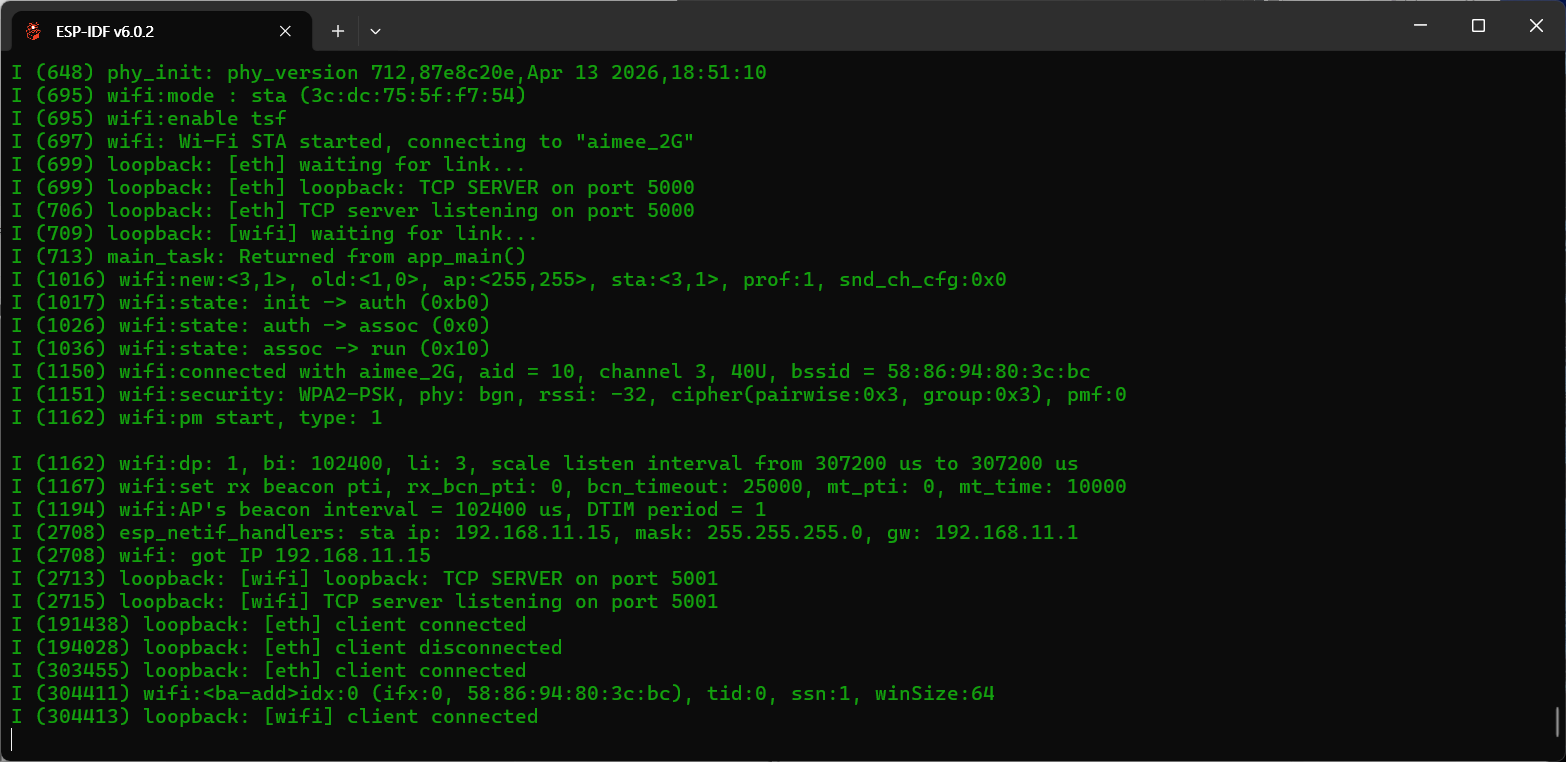 Verify TOE + Wi-Fi Simultaneous Operation