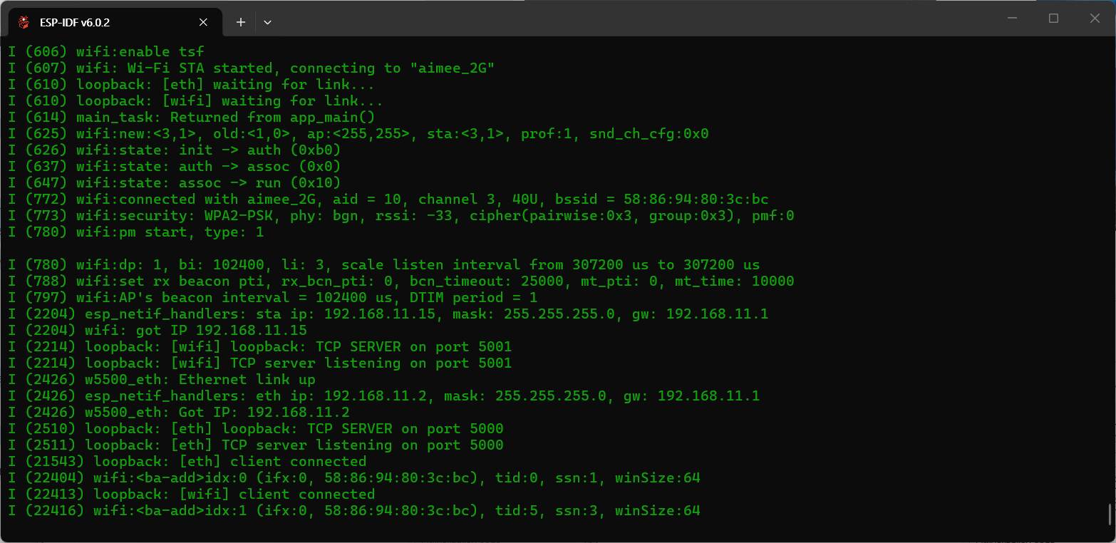 Verify LwIP + Wi-Fi Simultaneous Operation