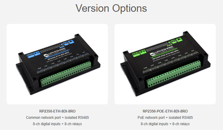 🔌 Powerful Industrial I/O and Communication Interfaces