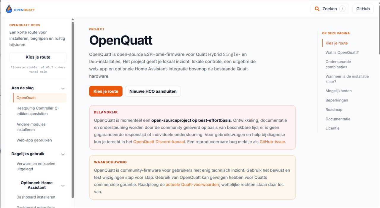 How does OpenQuatt control a Quatt Heat Pump over a wired connection using ESPHome and the W5500?, Features