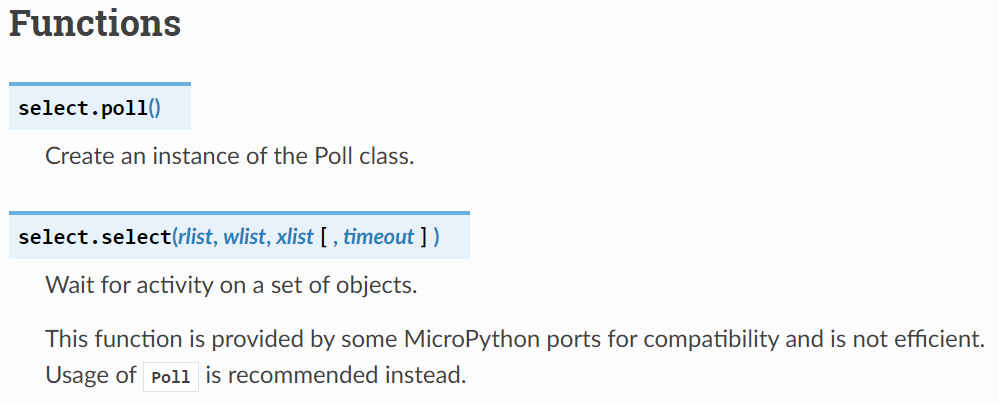 1. select module