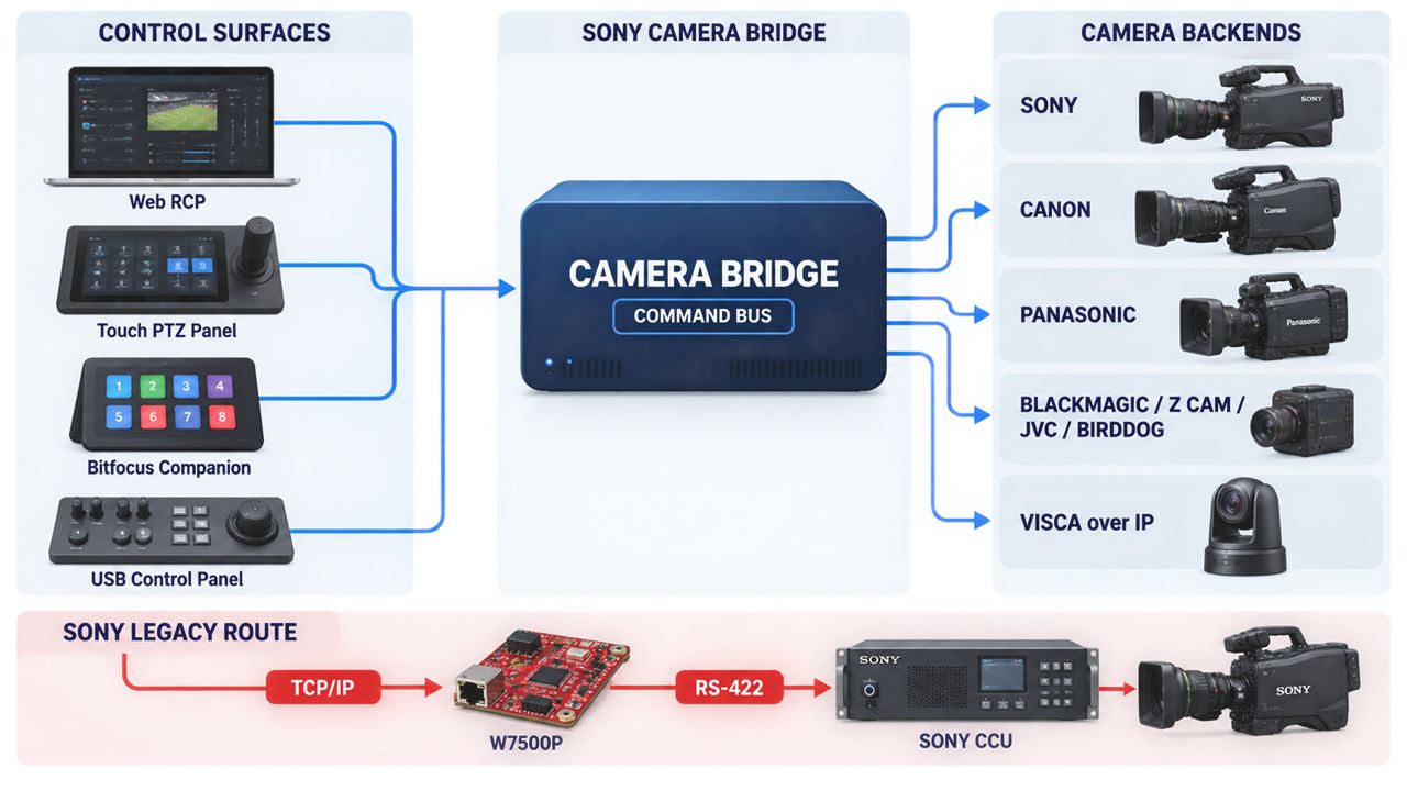 The W7500P gateway is added for legacy Sony equipment