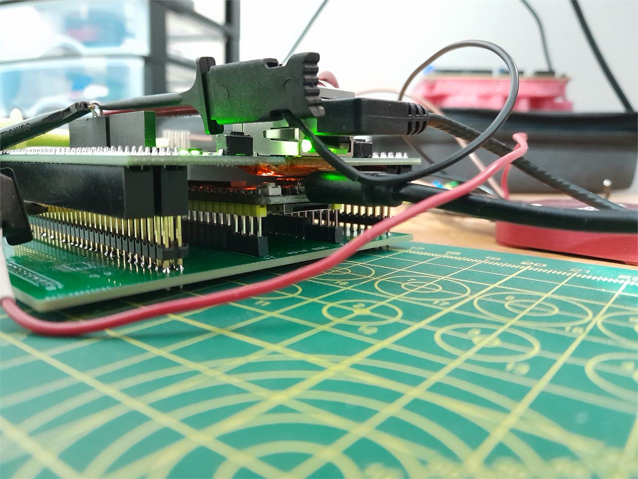 Hardware components and setup.