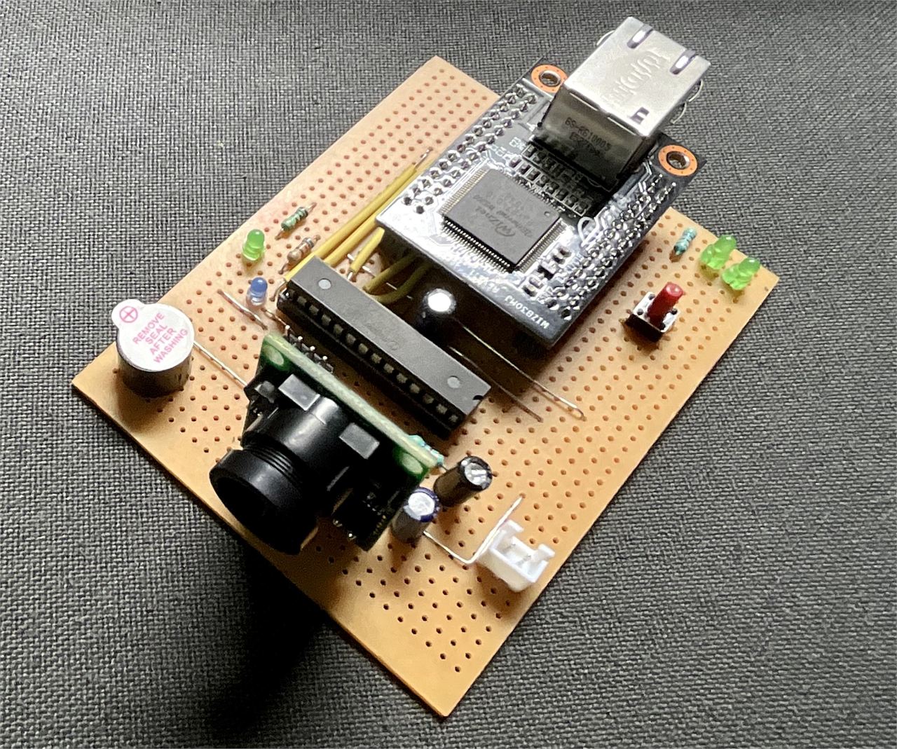 Wiz IoT Cam using W5300 TOE and 8051 limited resource uC