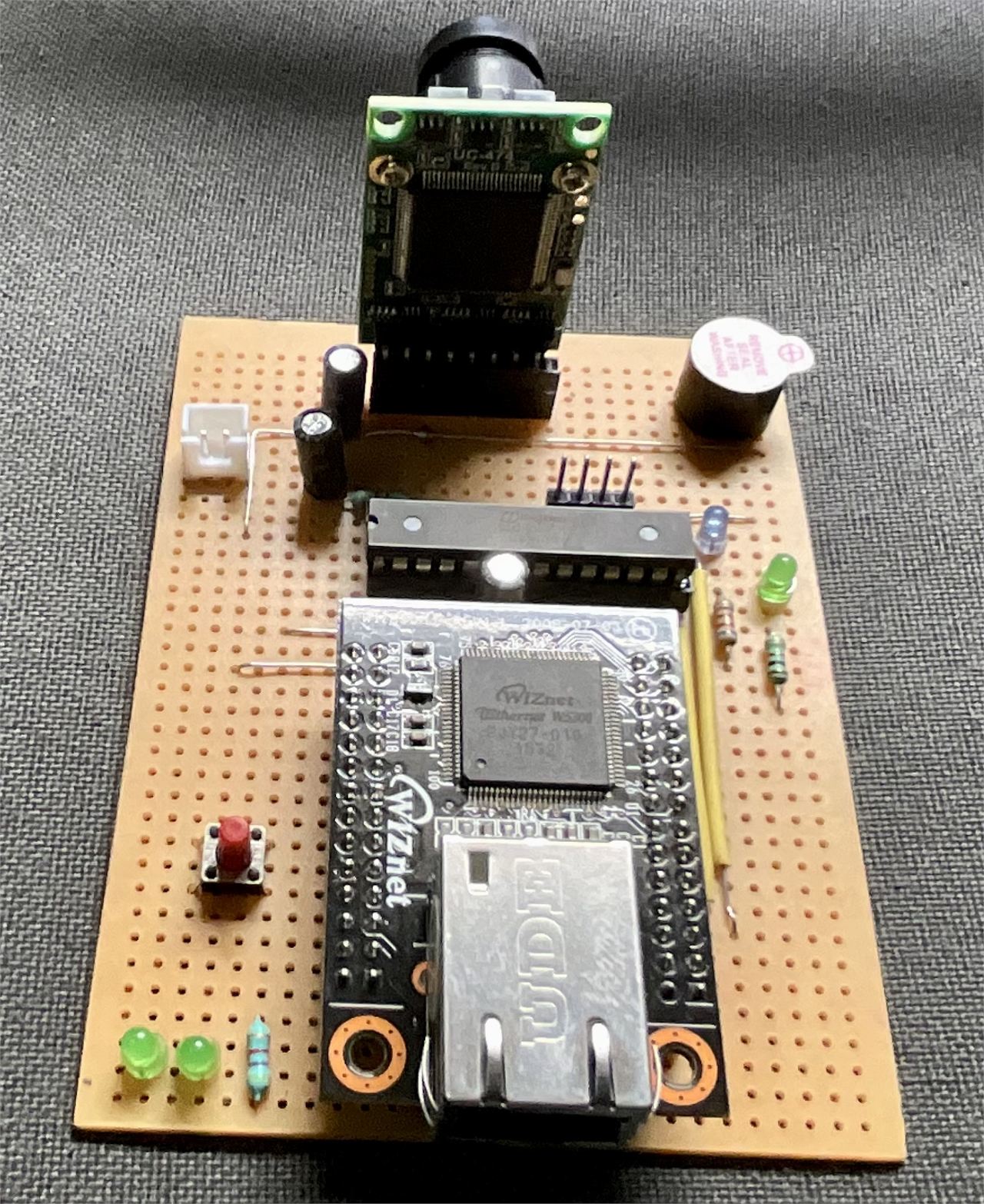 Wiz IoT Cam using W5300 TOE and 8051 limited resource uC