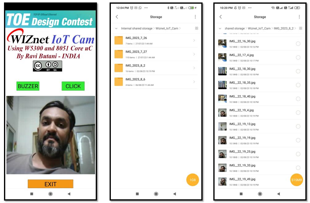 Wiz IoT Cam using W5300 TOE and 8051 limited resource uC