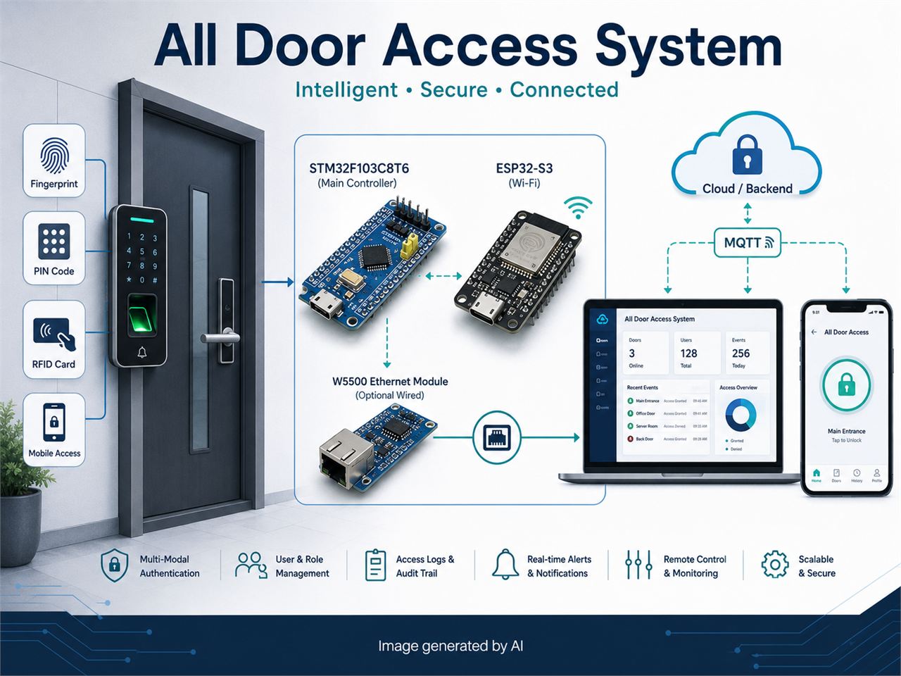 STM32 Smart Access Control with Optional W5500 Ethernet, 프로젝트 개요