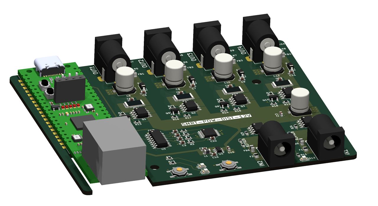 Part 1 | 12V Smart Power Distribution board with W55RP20-EVB-Pico
