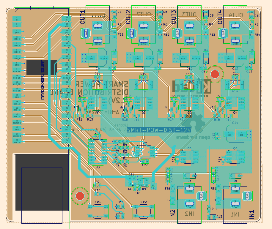 Part 1 | 12V Smart Power Distribution board with W55RP20-EVB-Pico