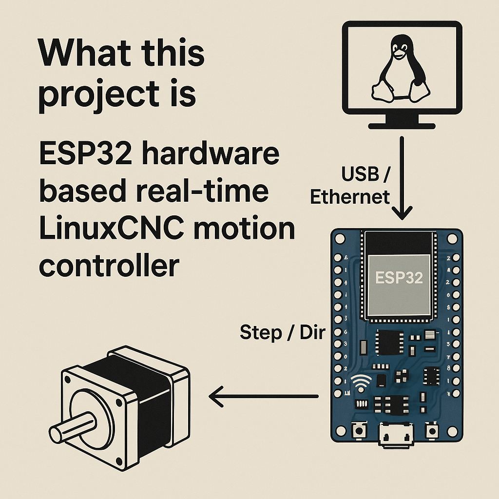 ESP32 LinuxCNC Motion Controller (ESP32UDP)