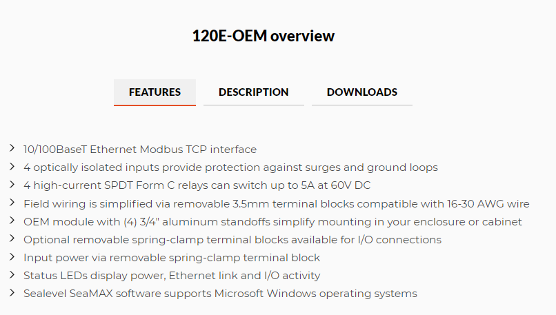 ETHERNET ISOLATED IO ADAPTER
