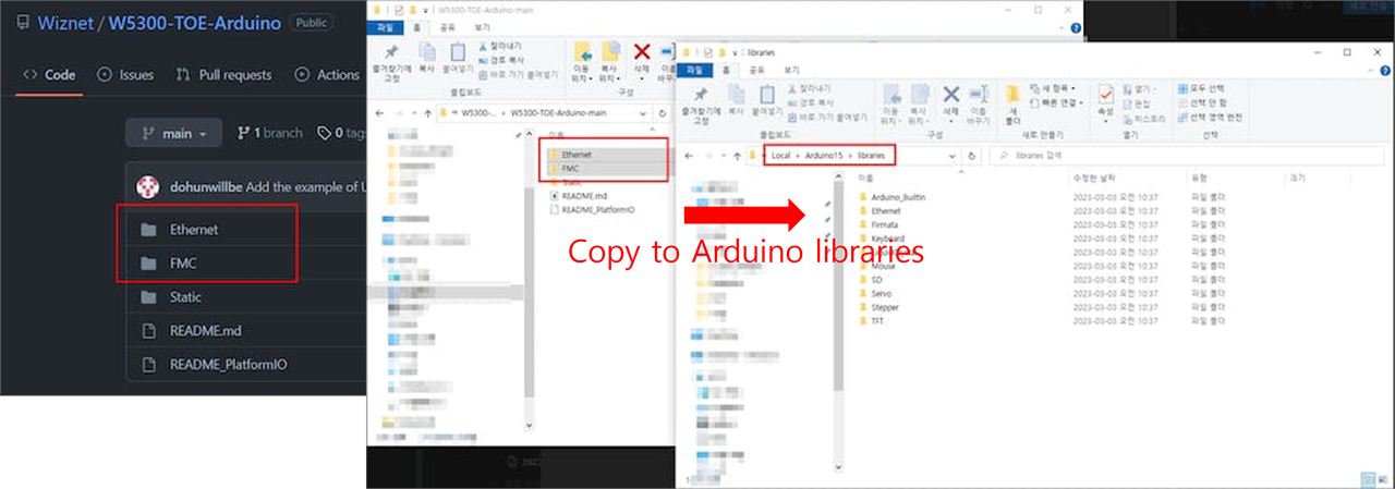 Step 2: To add the "Ethernet" and "FMC" libraries to your Arduino IDE, follow these steps: