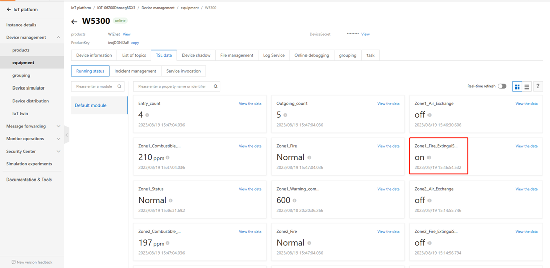 MQTT server side Settings