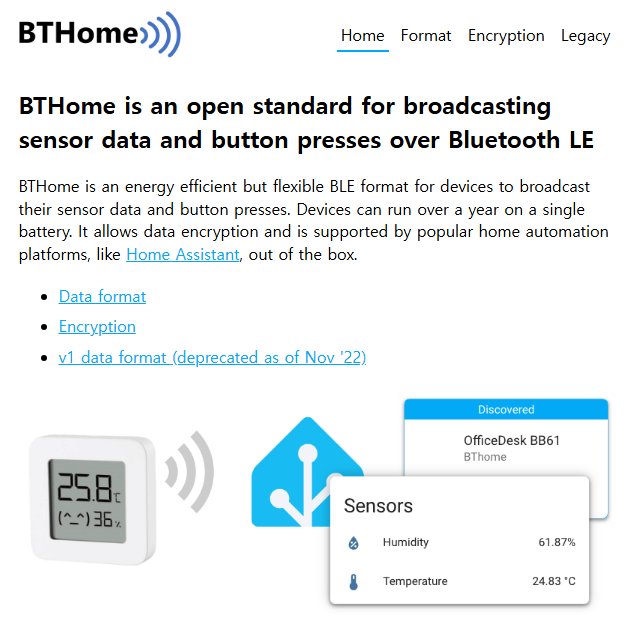 ESPHome on XIAO(ESP32-S3) W5500 Ethernet Adapter for Home Assistant, BTHome 이란?