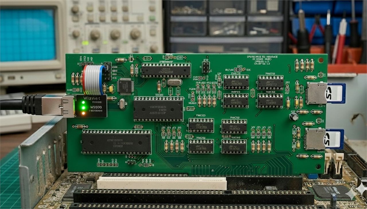 ISACard – SD Storage & WIZnet W5500 Network Interface for the PC ISA Bus