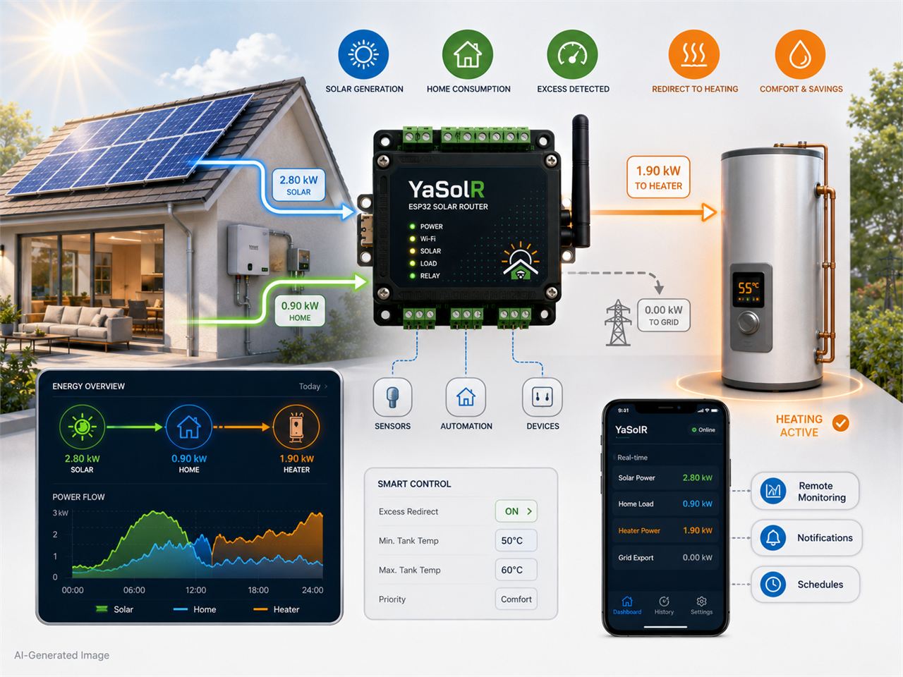 YaSolR (Yet Another Solar Router), 📌 Overview