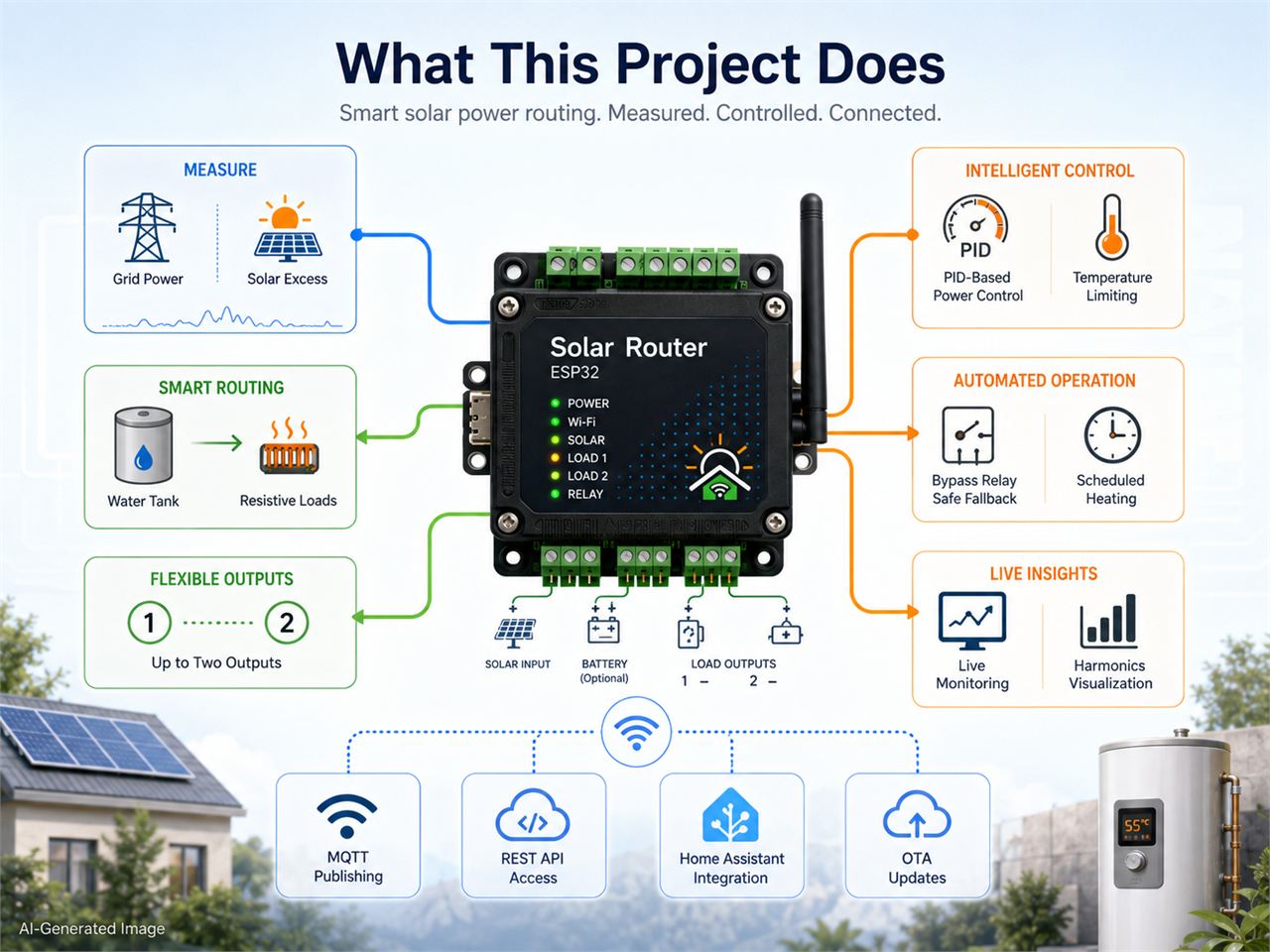 📌 What is a Solar Router?