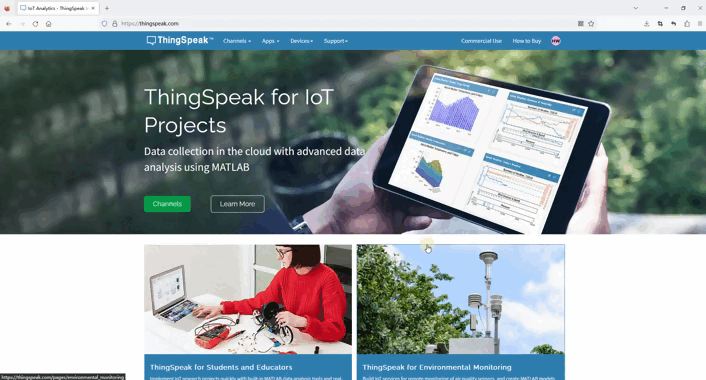 4.2 ThingSpeak Platform Access Process