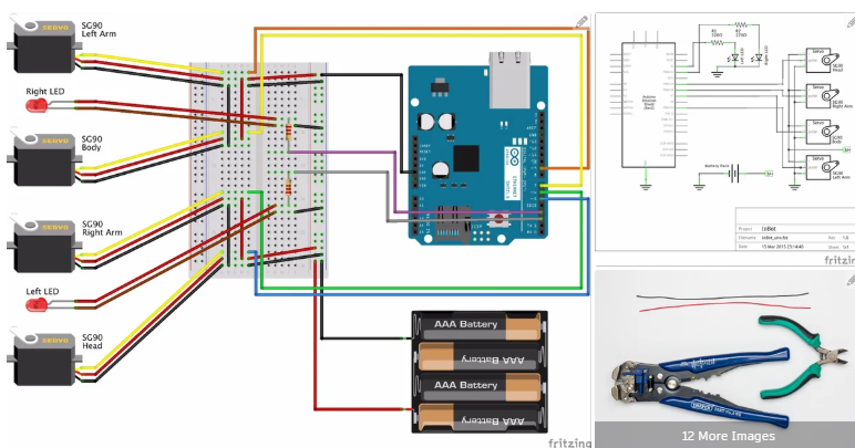 How to Make a Mobile Phone and Computer Controlled 3D Printed Robot With Arduino - IoBot.