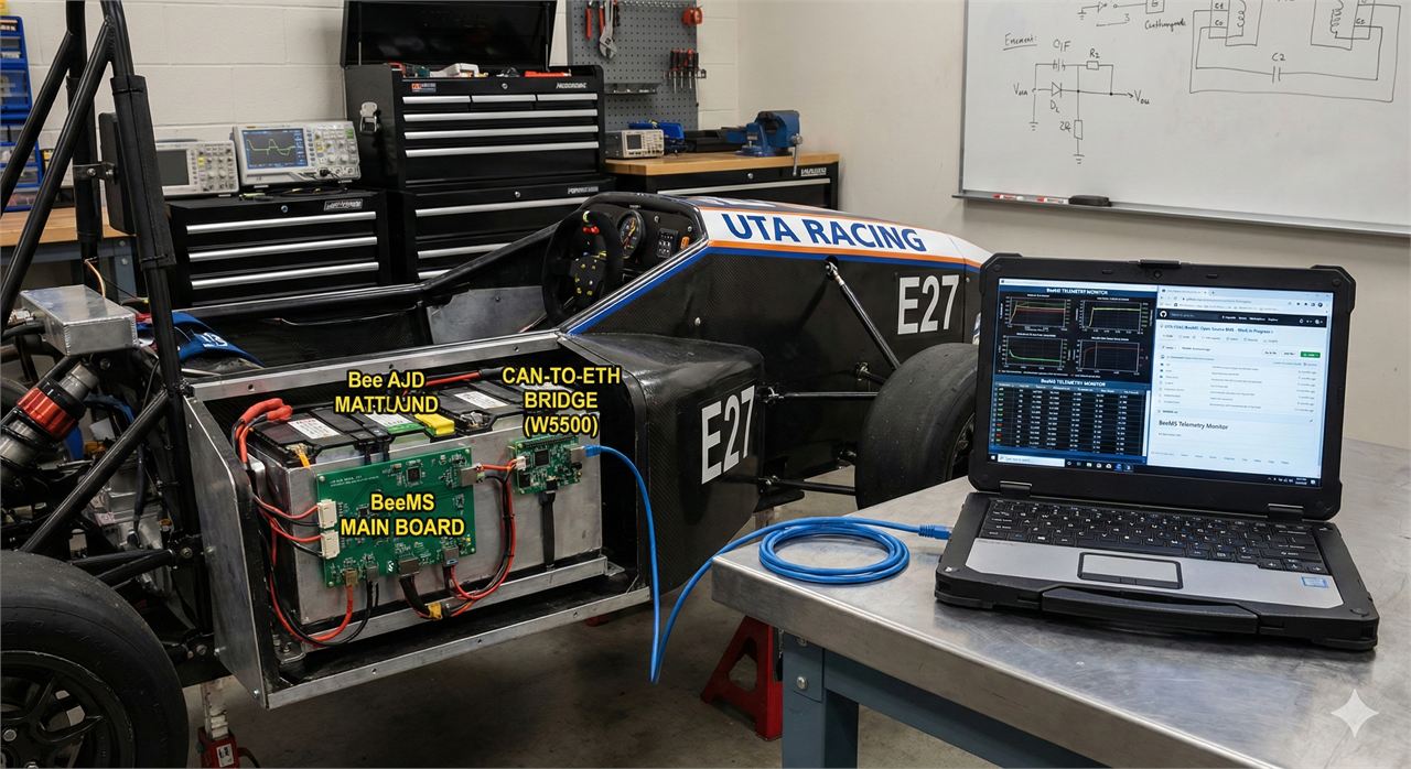 BeeMS — An open-source BMS project for Formula SAE Electric (UT Arlington “E27”)