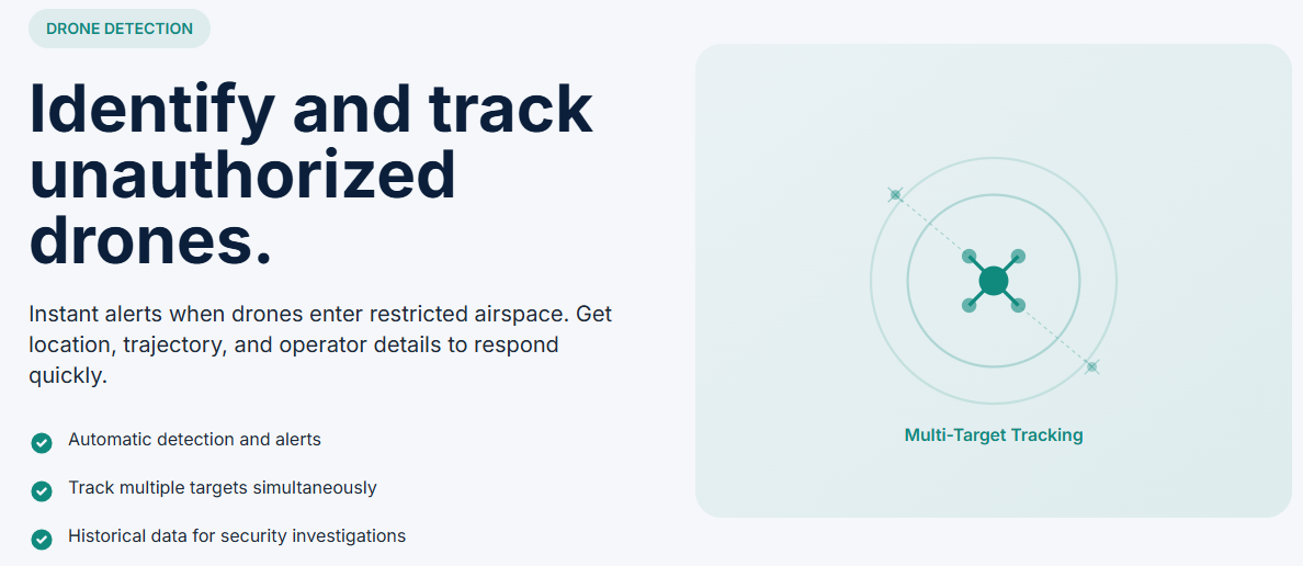 WIZnet Success Stories: Fixed Counter-Drone Detection Infrastructure Powered by W5500 and PoE, System Architecture
