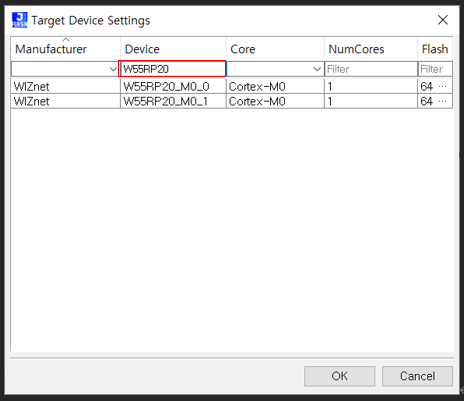 Connecting the W55RP20 Using SEGGER [J-Link]