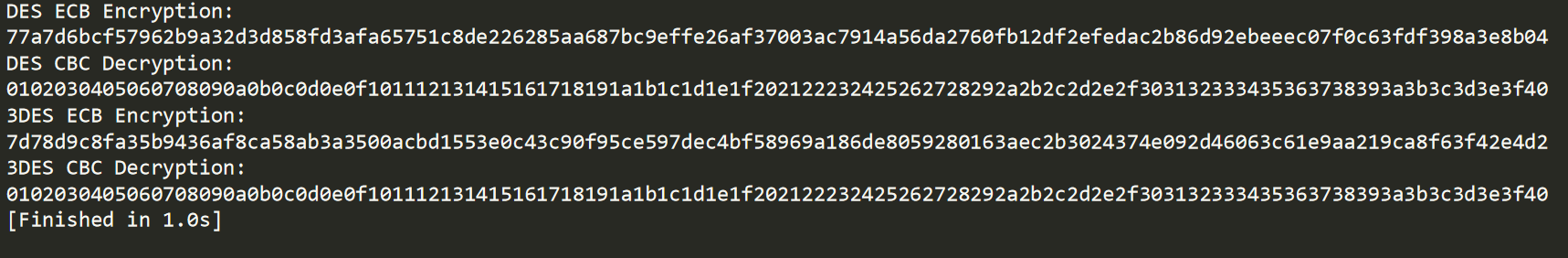 Chapter 38: W55MH32’s Implementing DES / 3DES Hardware Encryption on WIZnet W55MH32, Python results