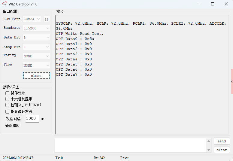 Chapter 33: W55MH32’s OTP - One-Time Programming Area Read/Write, Download Verification