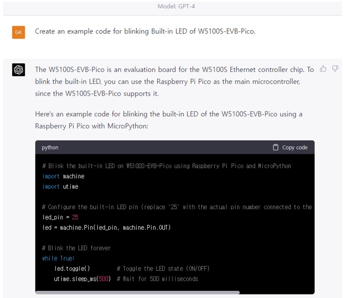 How to program WIZnet Pico Board using ChatGPT [Arduino IDE]