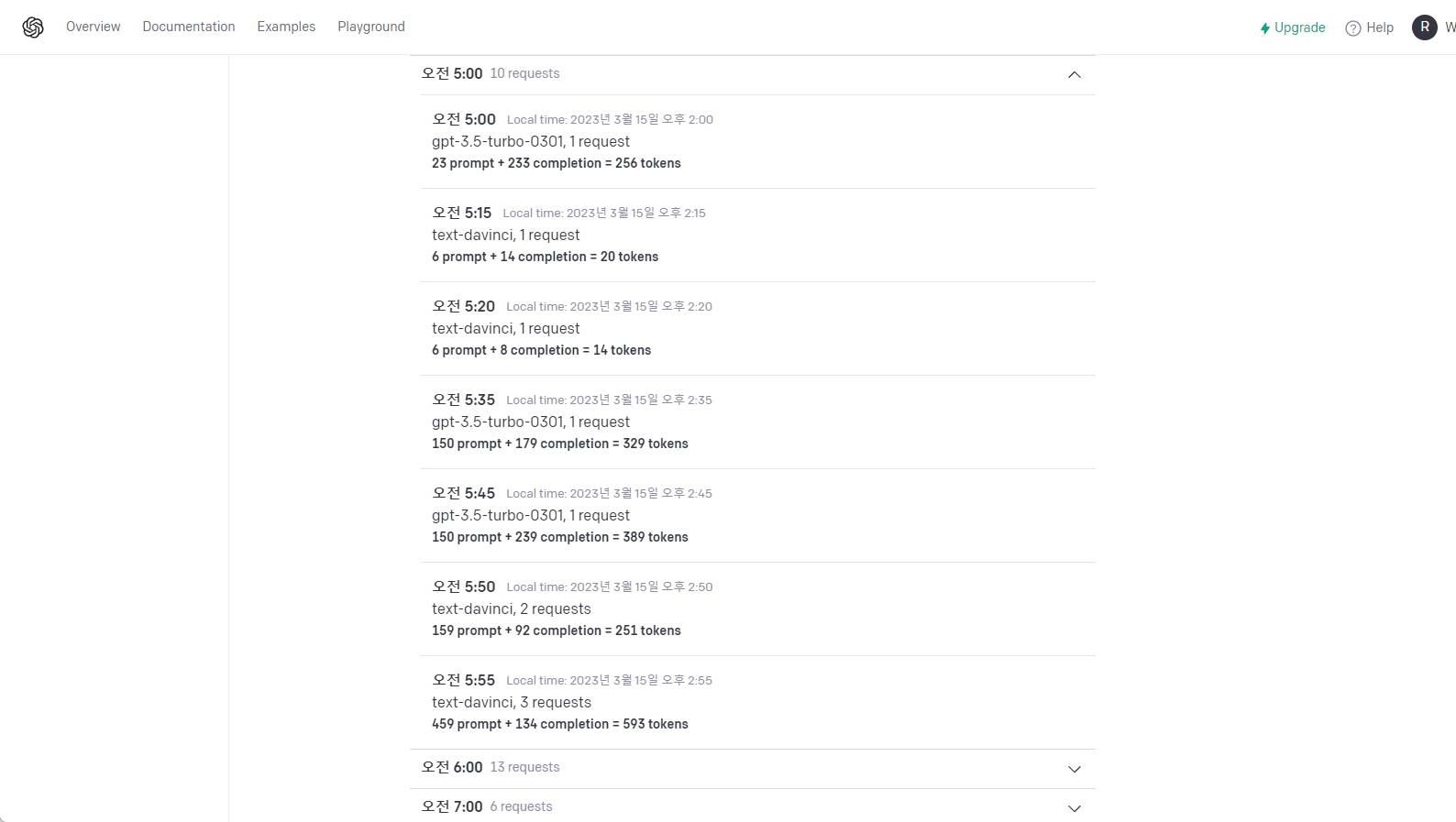 Check OpenAI API Usage