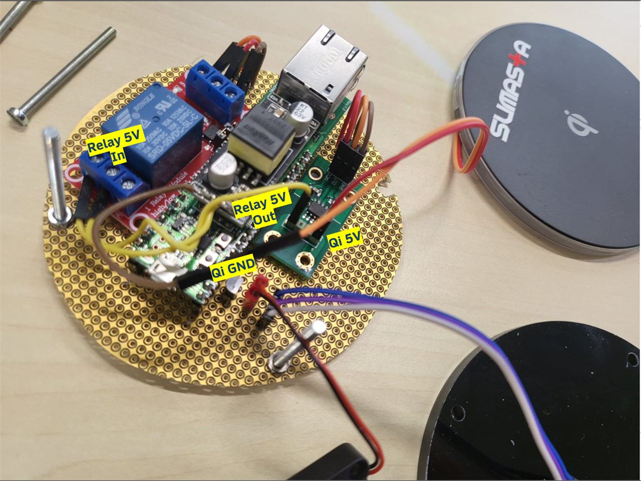 WiZ PoeQi : Internet-connected Wireless Qi Charger, Build Instructions
