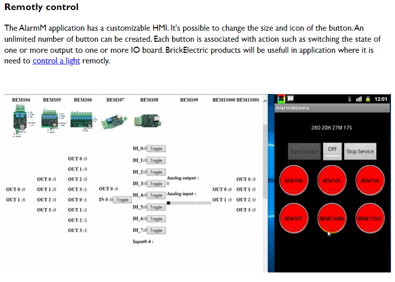 Home automation with BrickElectric
