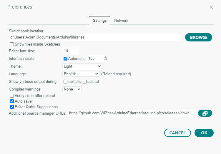 1.1. Add development board library files