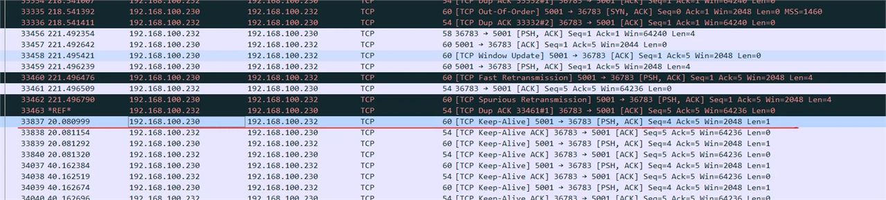 How to set TCP Keepalive in W55RP20
